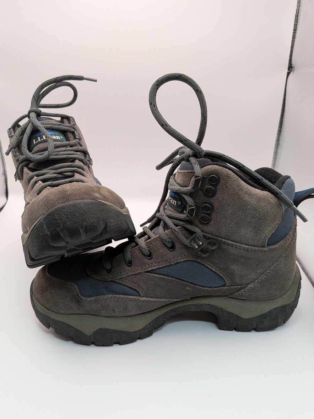 L.L. Bean Women's Mid-Top Hiking Trail Boots Suede Textile Size 7.5 Med. 0HR8904